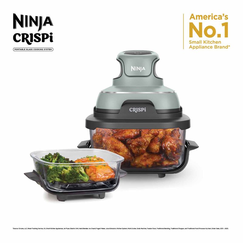 NINJA Crispi Portable Air Fryer (3.8l) - Soft Sage FN101SMSG-image 3