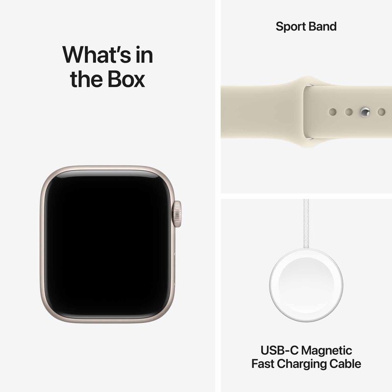 APPLE Watch Se 3 Gps 44mm Starlight Aluminium Case With Sand Sport Band - S/m MJL34X/A-image 3