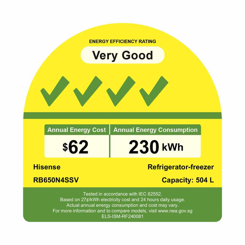 HISENSE Bottom Mount Fridge - Silver Steel (504l) RB650N4SSV-image 7