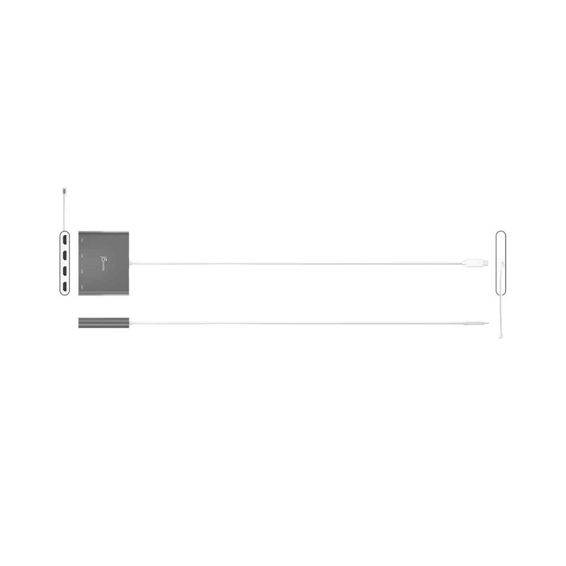J5CREATE Usb-c To 4-port Hdmi Multi-monitor Adapter JCA366-image 5