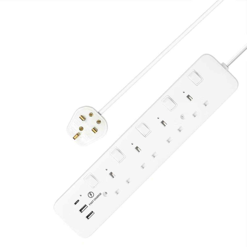 MORRIES 4 Way 2m Extension Cord MS4W2U1C/2M-image 1