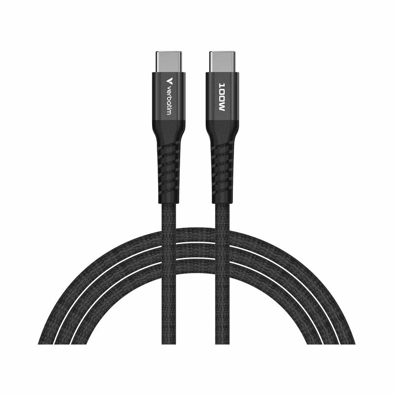 VERBATIM Sync & Charge Usb-c To Usb-c 100w Magnetic 120cm - Black VM31863-image 1