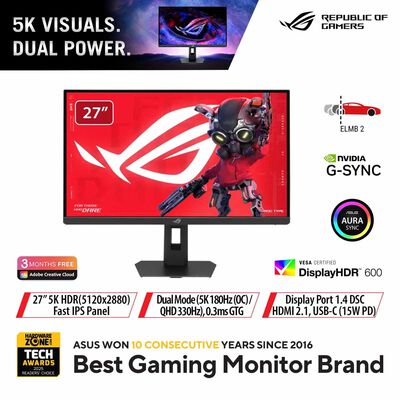 ASUS 27in Rog Strix 5k 180hz Gaming Monitor XG27JCG