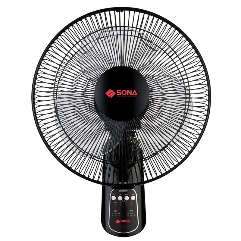 SONA 12 In Wall Fan (black) SFW1503-image null