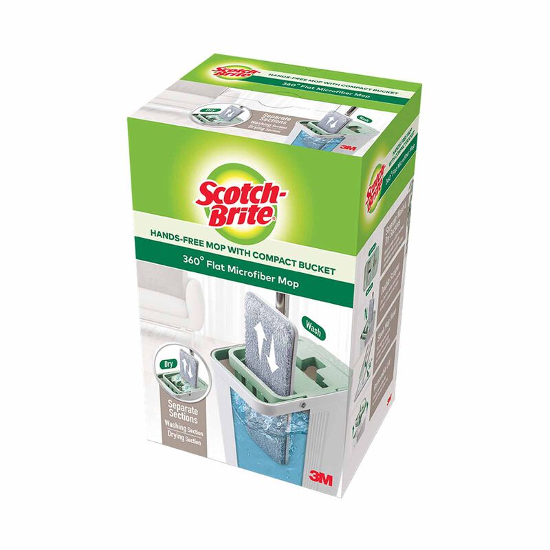 3M SCOTCHB Scotch-brite Hands-free Compact Mop Hfb002 HFB002-image 1