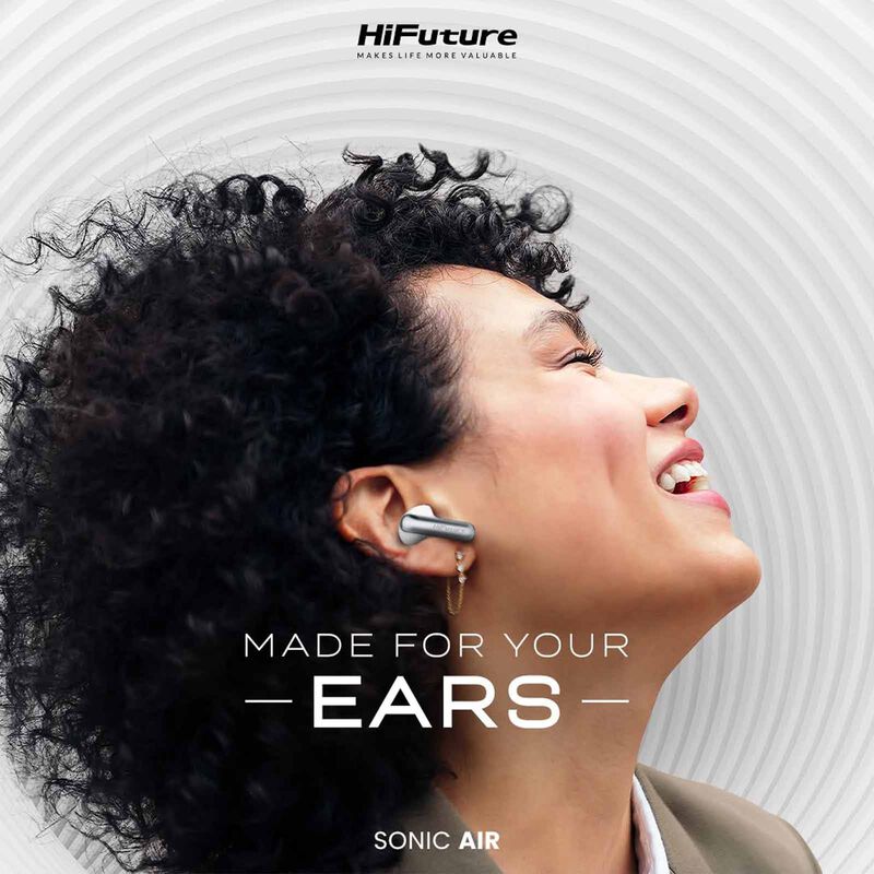 HIFUTURE Sonicair - White Tws Earbuds With 4mircophones Enc HESAWH-image 2