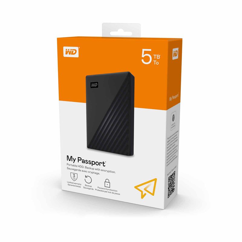 WESTERN DI 5tb My Passport Portable Hard Drive (black) WDBPKJ0050BBK-WESN-image 4
