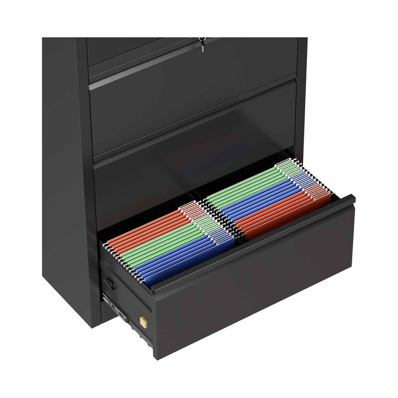 STEELCRAFT Filex Tall Storage Cabinet 2 Doors + 3 Drawers76 X 38 X 178 H Cm FILEX-image 2
