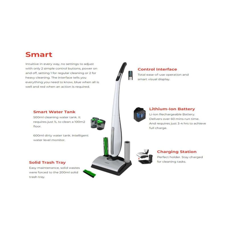 HIZERO All-in-1 Bionic Hard Floor Cleaner F803-image 2