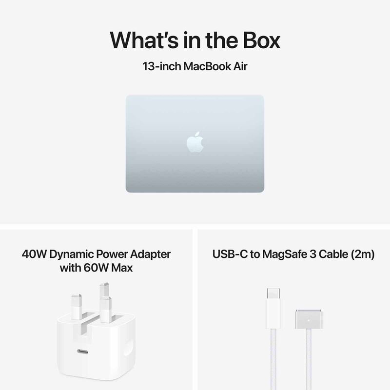 APPLE 13-inch Macbook Air: M5 Chip With 10-core Cpu And 10-core Gpu, 24gb, 1tb Ssd - Sky Blue MDHK4ZP/A-image 7