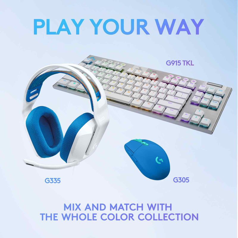 LOGITECH G335 Stereo Gaming Headset White 981-001019-image 8