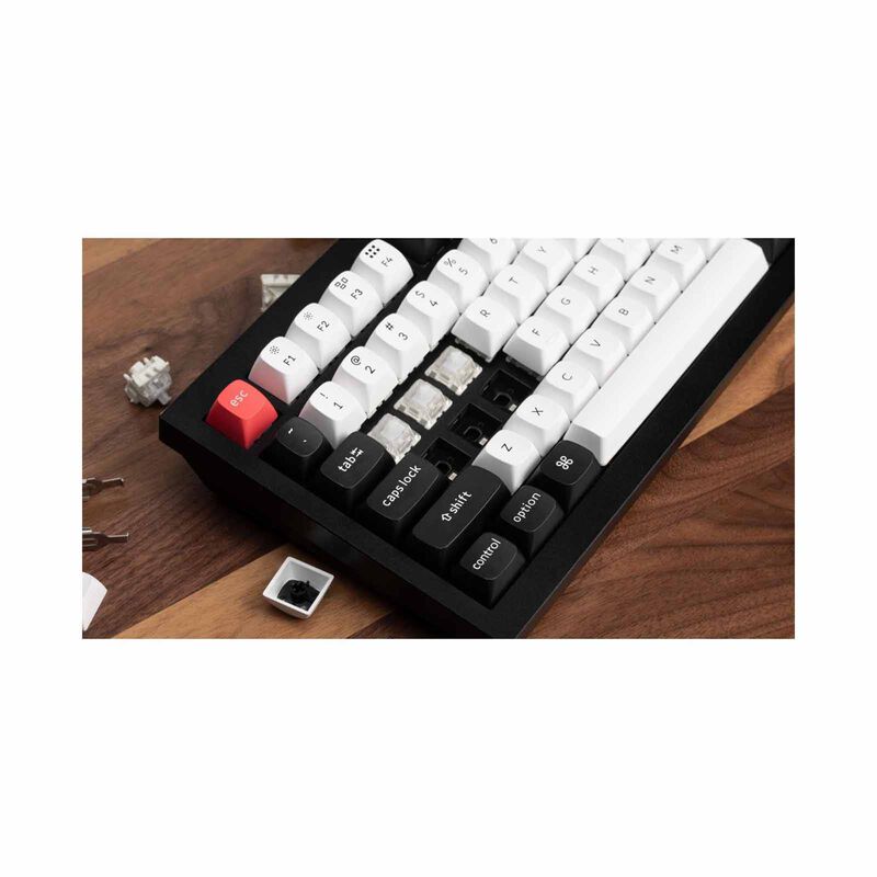 KEYCHRON Keychron Q1 He 75% 82key, Carbon Black, Knob, Purple Rgb Hot-swap Gateron 2.0 Magnetic Switch KYCN-Q1H-M1-image 4
