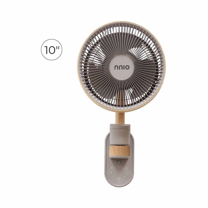NNIO 10 In Wall Air Circulator Dc Wall Fan With Remote - Almond N1000DCWFR-A-image 1