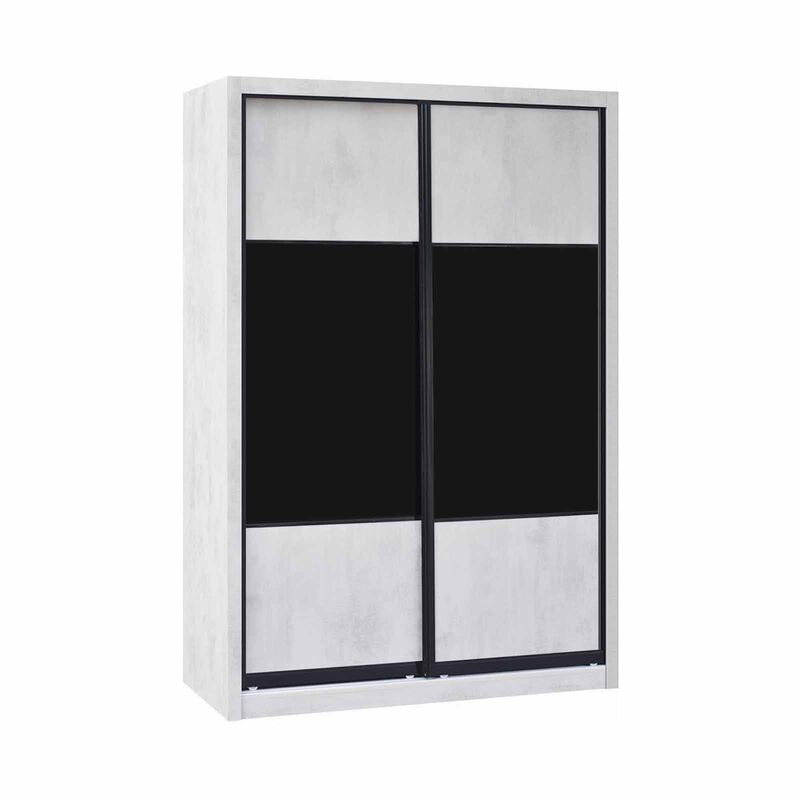 SMARTBOX 2 Door Sliding Wardrobe (grey-53) DUBLIN-image 1