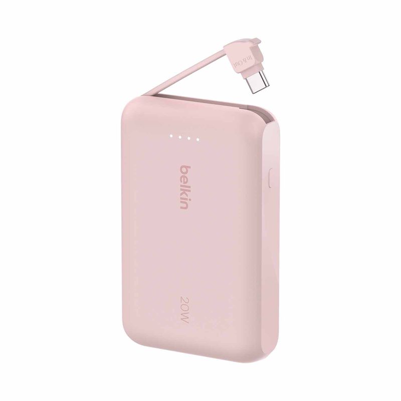 BELKIN Powerbank 10k W/ Cable Pink Pd 20w BPB021FQPK-image 1
