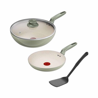 TEFAL Mint Calm 4pc Cookware Set B880S4