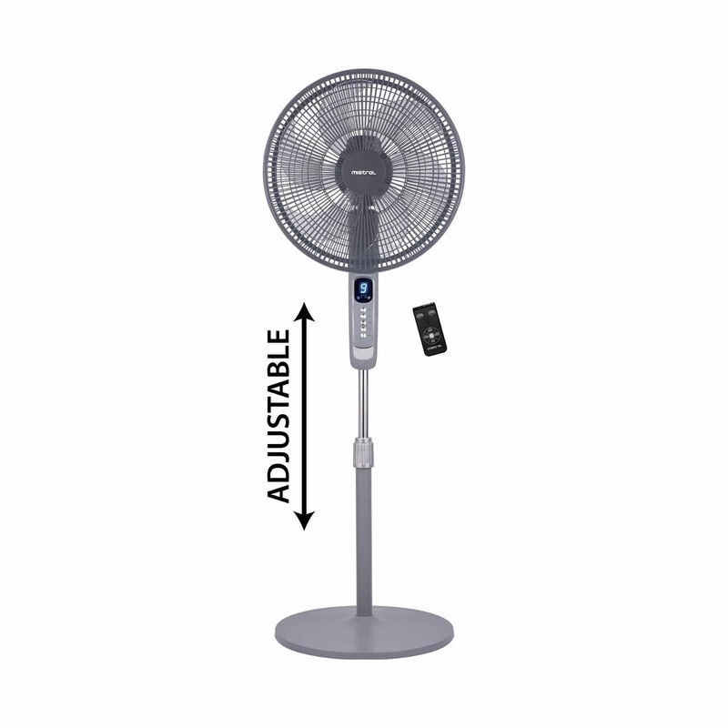 MISTRAL 16 In Dc Stand Fan With Remote Control(grey) MSF1612DR-GY-image 1