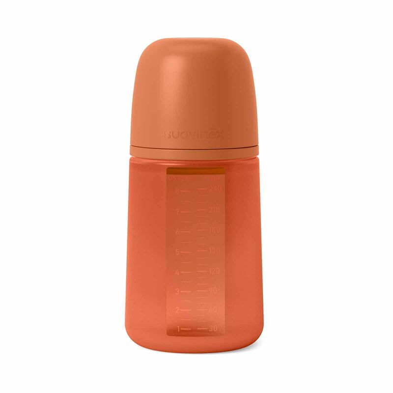 SUAVINEX Bottle - Brick Red (online) 240ML ALL SILICONE-image 1