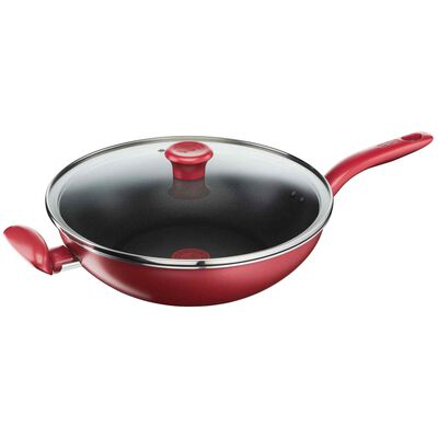 TEFAL So Chef Wok Pan With Lid 32cm G13598