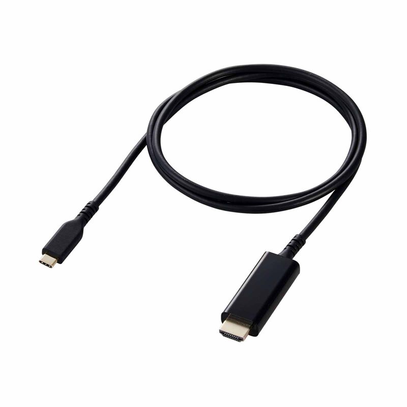 ELECOM Usb C To Hdmi 1m - Black MPA-CHDMIS10BK2-image 1