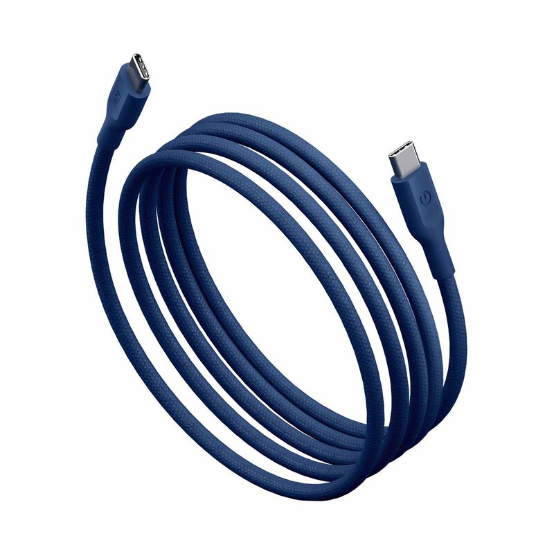 ENERGEA Flow C-c Cable 480mbps, 60w 1.5m - Indigo Blue CBL-FLCC60-BLU150-image 1