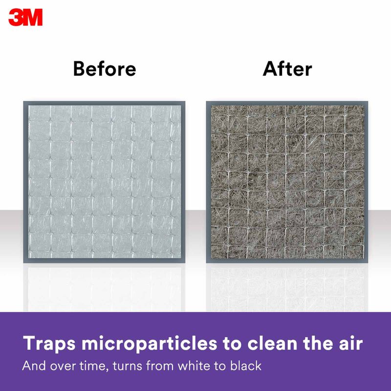 3M Aircon Filter 4pcs 22x34cm For Dust Allergen & Bacteria 9809-CEN-image 9