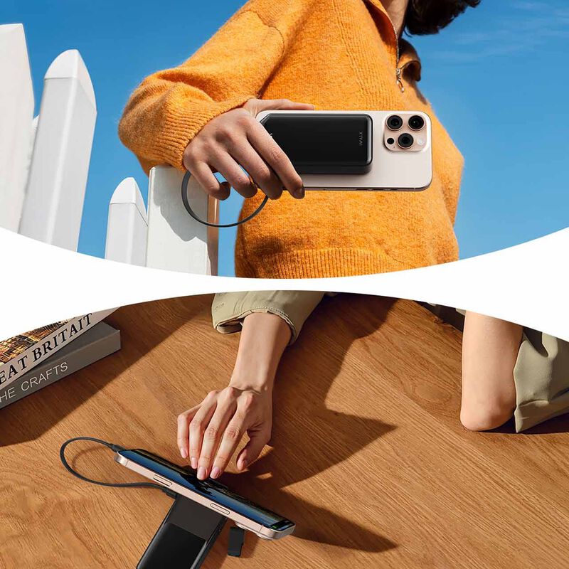 IWALK Macrogo 10000mah 30w Portable Charger With Stand Black UBM001-001A-image 5