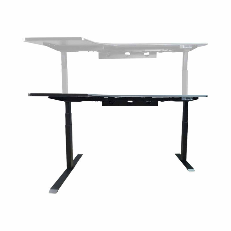TABLEHOLIC Electric Height Adjustable Table (black) - 160x110cm Left L-DESK-image 4