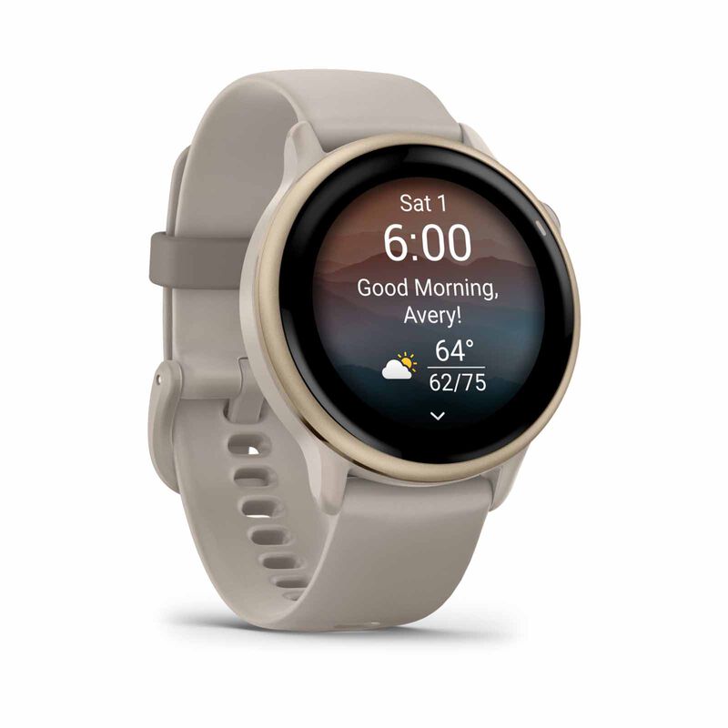 GARMIN Vivoactive 6 French Gray/paloma Cream Gold GM-010-02985-46-image 2