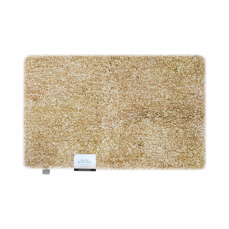 GRAND ATEL Plush Bath Rug - Sand HOME COLLECTION BARETT-image null