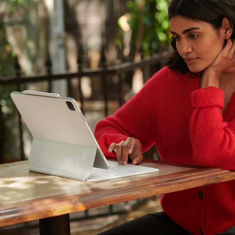 APPLE Magic Keyboard For Ipad Pro 12.9-inch (5th & 6th Gen) Us English - White MJQL3ZA/A-image 8