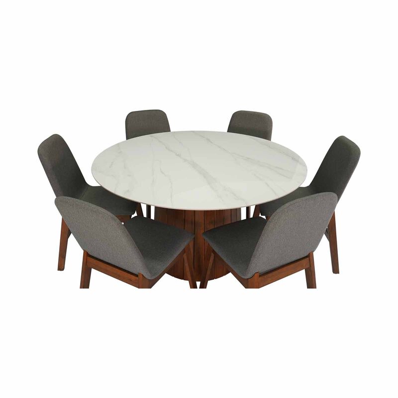 7 Piece Dining Set WARDEN-image 5
