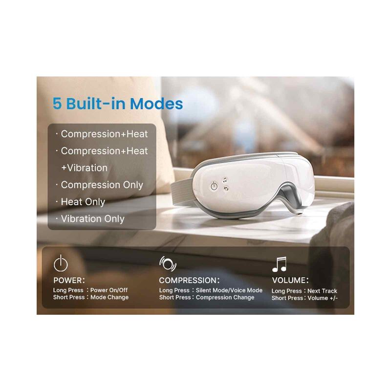 RENPHO Eyeris 1 Eye Massager With Apps R/c EM001S - WH-image 12
