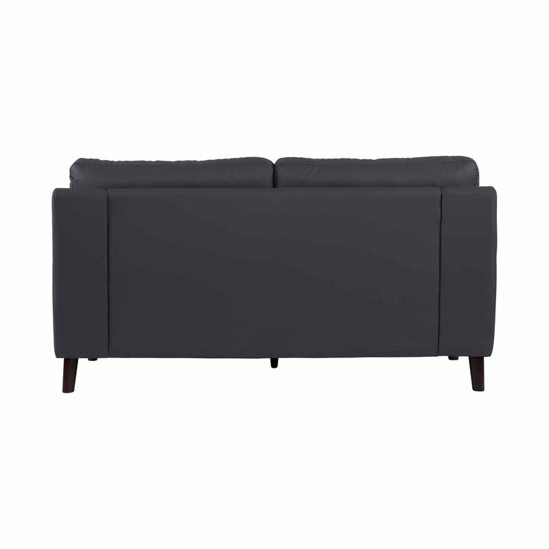 SOLOTTI 3 Seater (hl) Charcoal Half Leather Sofa CARLOTTA-image 5