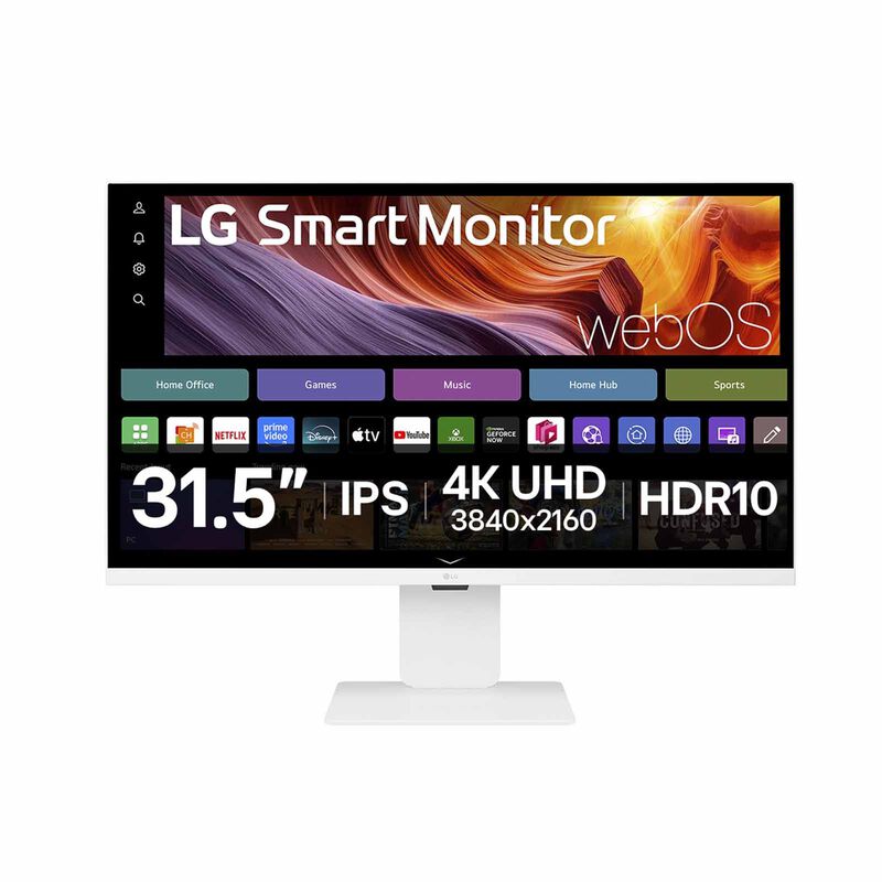 LG 31.5in 4k Uhd Ips Smart Monitor With Webos & Webcam 32U850SA-W-image 1