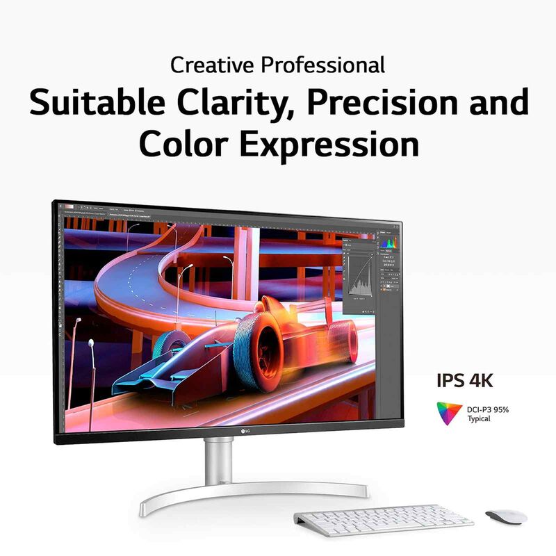 LG 31.5in Ips 4k Uhd Monitor 32UN650-W-image 10