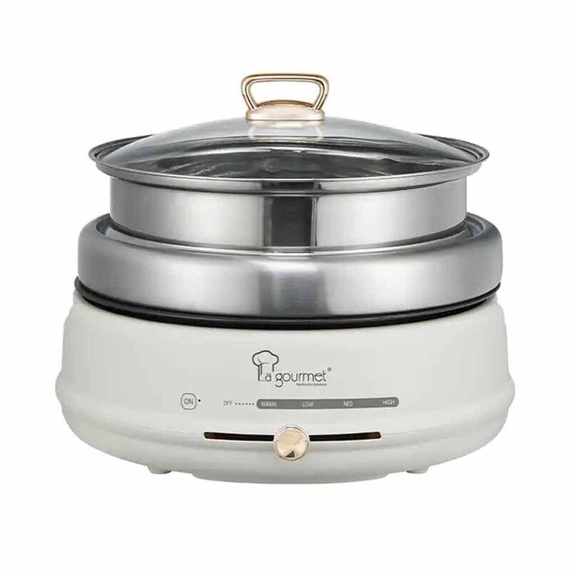 LA GOURMET 3 In 1 Healthy Multi-function Cooker - Cream LGELMC429885-image null
