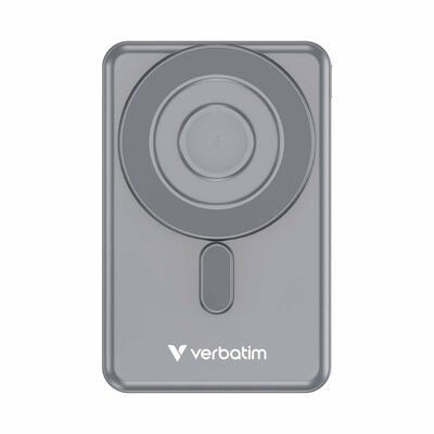 VERBATIM Powerbank Magnetic Wireless Charge 10000mah 2 X C Stand Grey VM32254