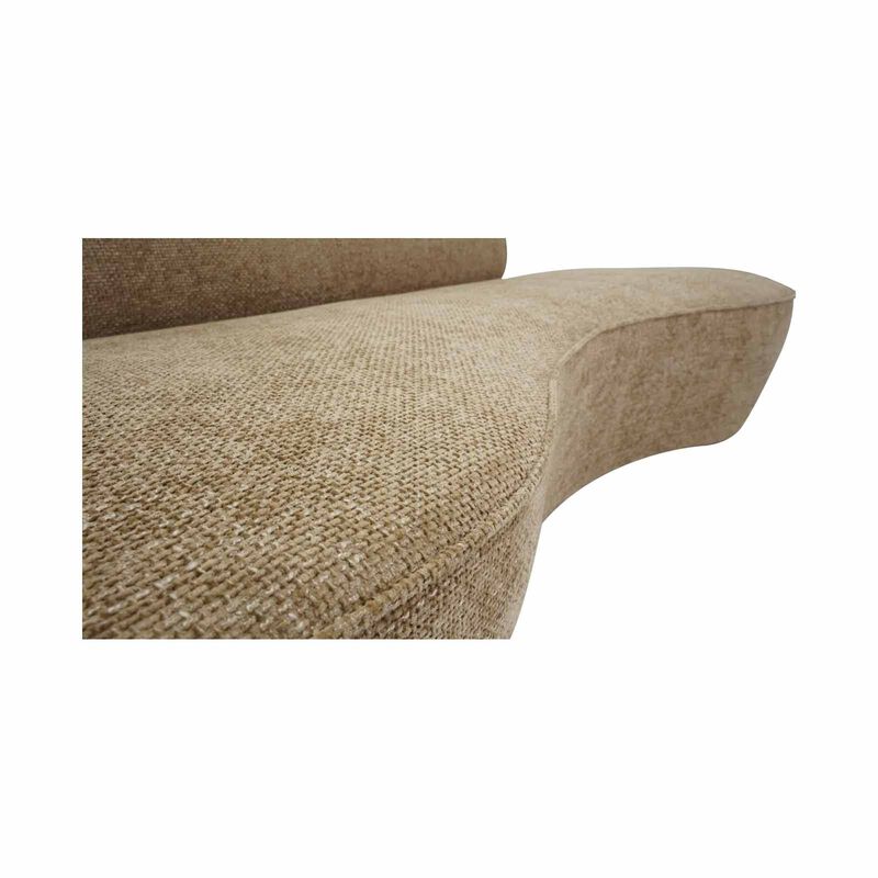MUZE Armless Sofa (fab) Fawn TAMMI-image 8