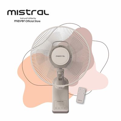 MISTRAL 12 In Dc Detachable Wall Fan With Remote Control MWF1257DR