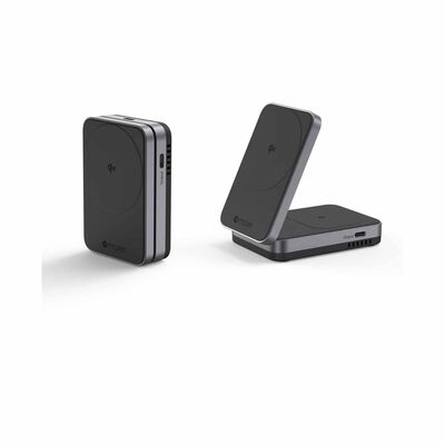 MAZER Qi2 Certified 32w Wireless Foldable 2in1+usb-c Pd12w Output Charger - Black M-QI2-MAGFOLD02-BK