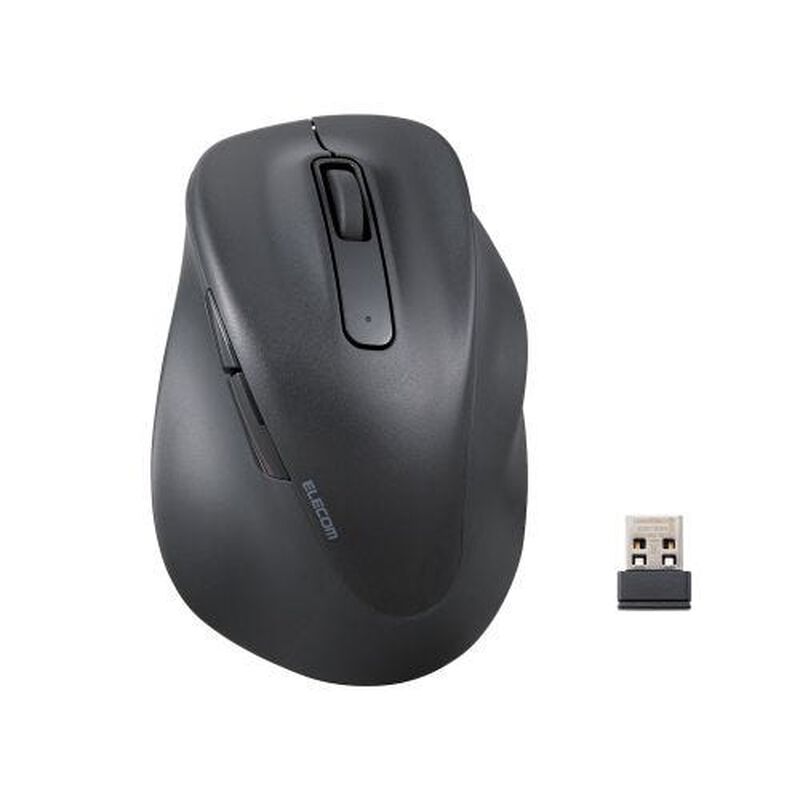 ELECOM Wireless 5 Buttons Anti Bacterial Silent Black (l Sz) M-XGL30DBSKBK-image 1