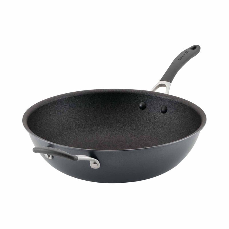 CIRCULON Scratchdefense A1 Nonstick 32cm Stirfry Pan With Helper Handle 81829-image 1
