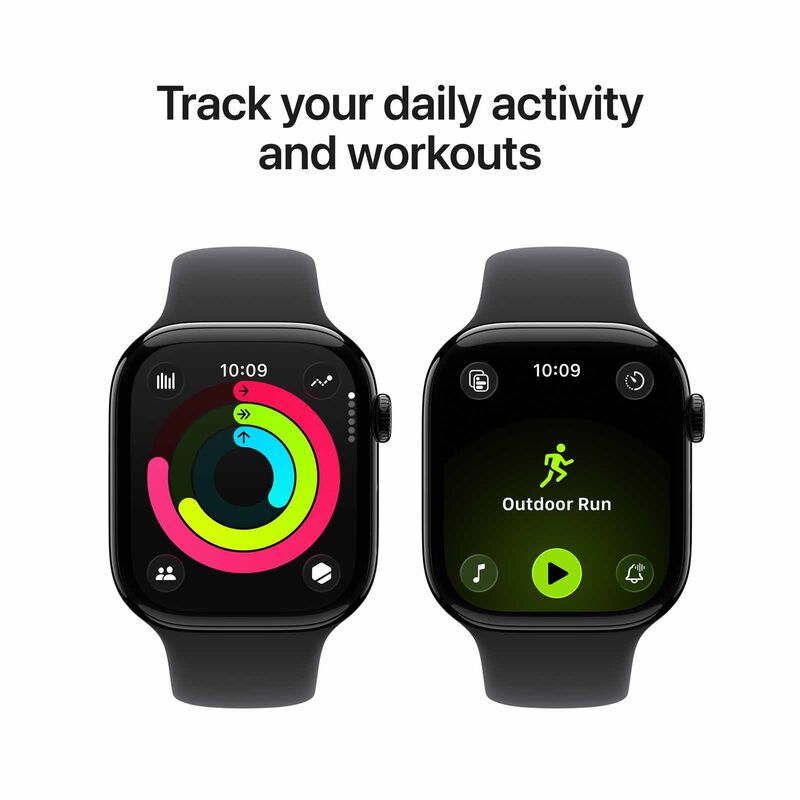 APPLE Watch Series 11 Gps + Cellular 46mm Jet Black Aluminium Case With Black Sport Band - S/m MFC24X/A-image 3