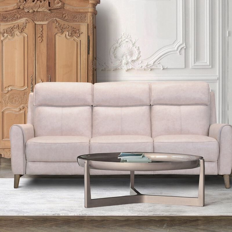 3rr Seater (fl) C15 Pink Full Leather Sofa MICOLA-image 9