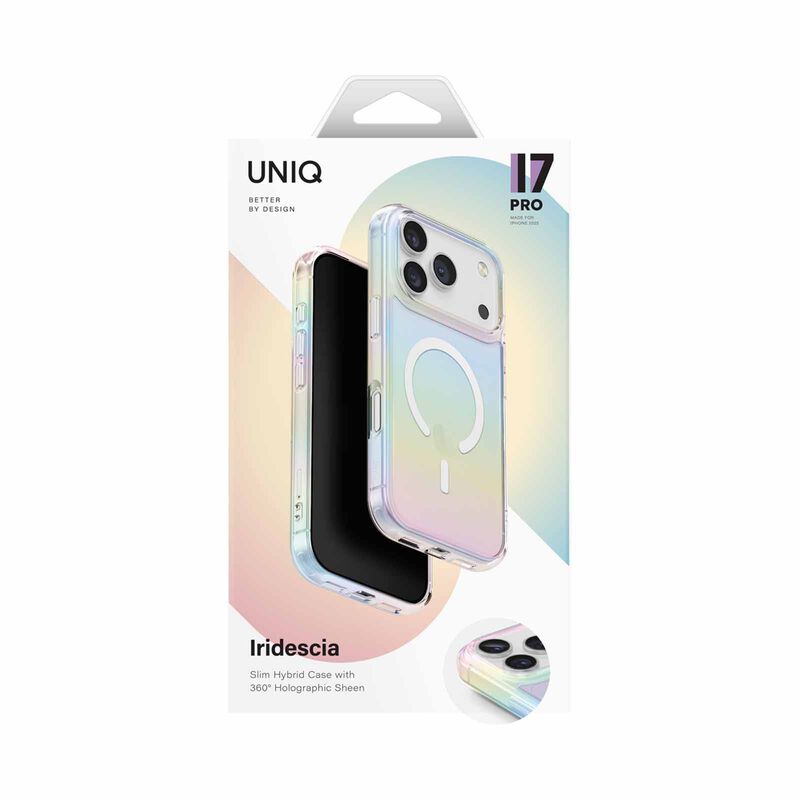 UNIQ Hybrid Iphone 17 Pro (2025) 6.3 Magclick Charging Iridescia - Holo Quartz UNIQ-IP6.3P(2025)-IRDMHQTZ-image 1