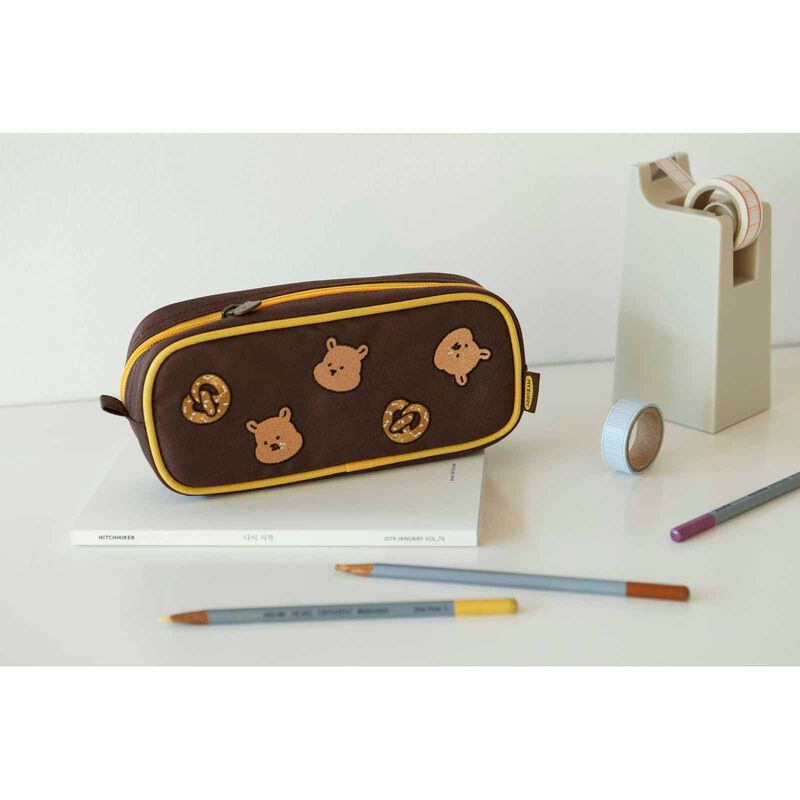 DAILYLIKE Mybuddy Pencil Pouch Pretzel-image 9