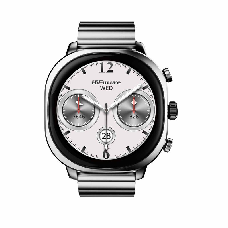 HIFUTURE Aix - Silver Bluetooth Smartwatch With Heart Rate Function HSSW2SL-image 1