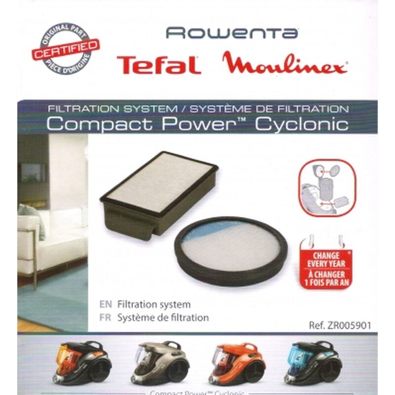 TEFAL Hepa Filter For Compact Power Cyclonic Tw37 ZR0059-image null