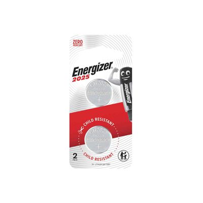 ENERGIZER Lithium Coin Cell Cr2025 2s ECR2025BS2